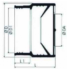 Переходник резиновый EK-FIX DN100